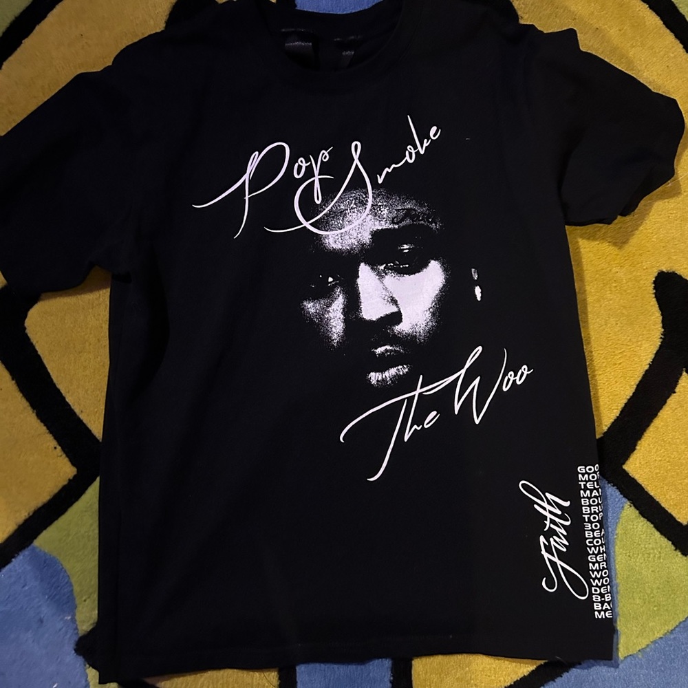 Pop Smoke Vlone black shirt